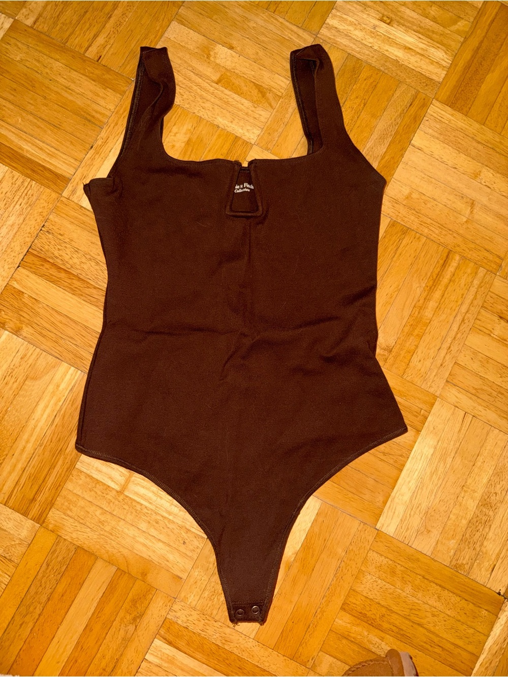Abercrombie & Fitch Soft A&F Collection Brown Sleeveless One-Piece Bodysuit